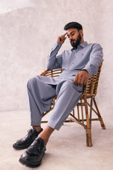 ASH GREY BLENDED SUIT