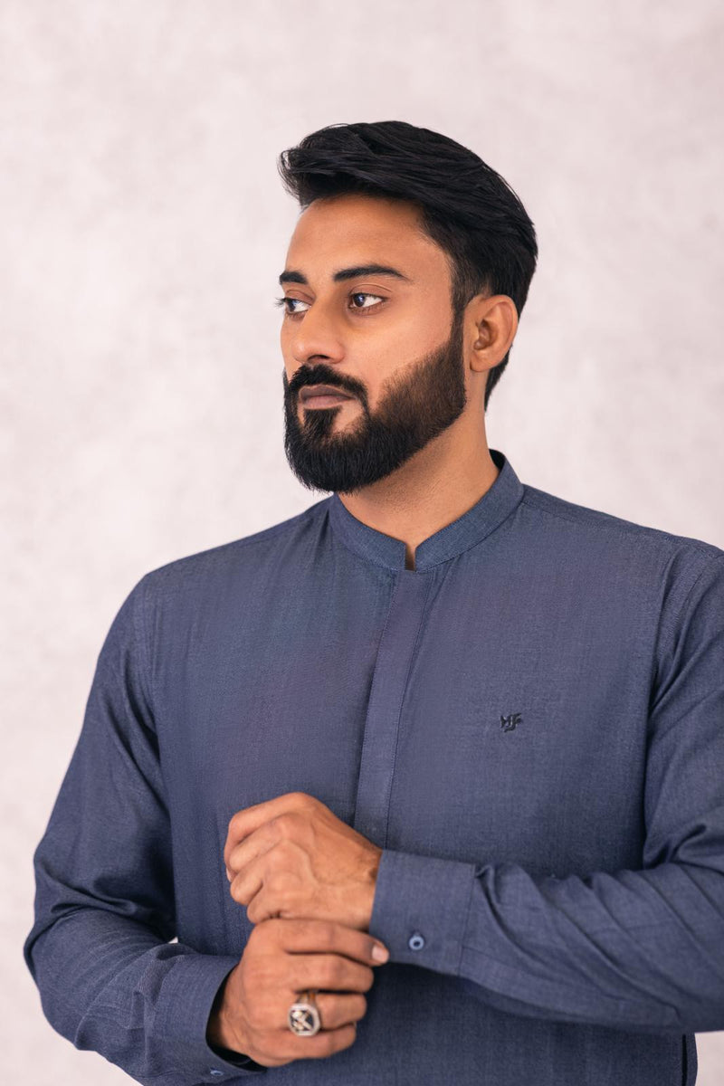 DENIM COTTON KURTA PAJAMA