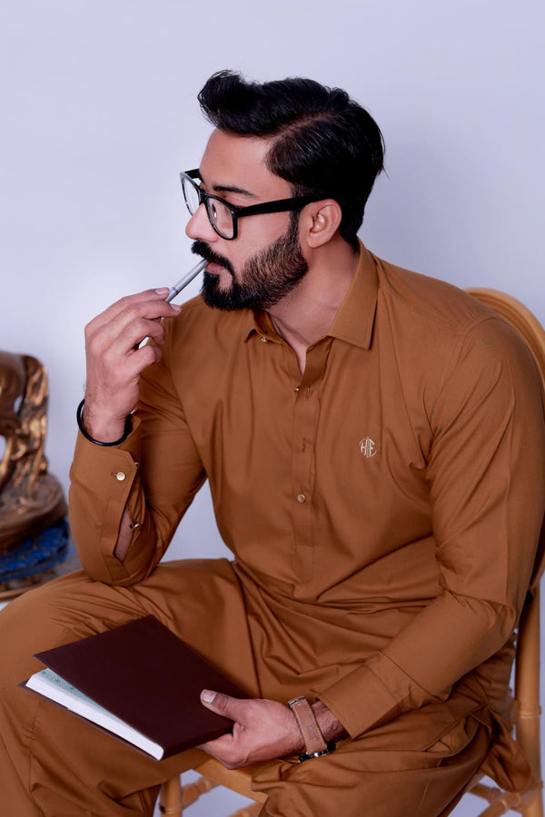 MUSTARD CASUAL KURTA SHALWAR